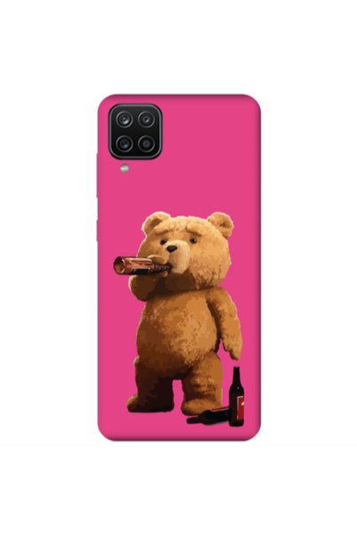 Other Samsung A12 Beer Time Fuchsia Colored Silicone TPU Θήκη