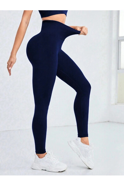 OEM Colanți dama, modelatori, fitness, albastri, L