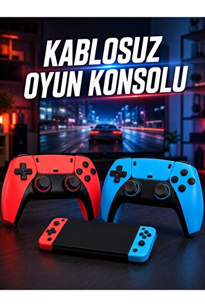 FAROUKİ Kablosuz Oyun Konsolu HDMI Çıkışlı Çift Kontrolcülü Retro Oyun Seti