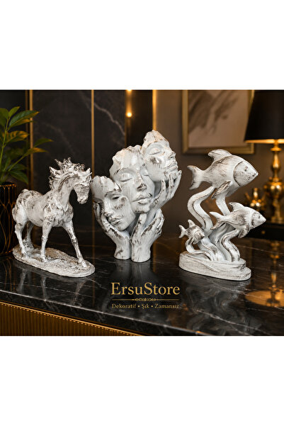 ersu store 3'lü Dekoratif Tasarım Seti