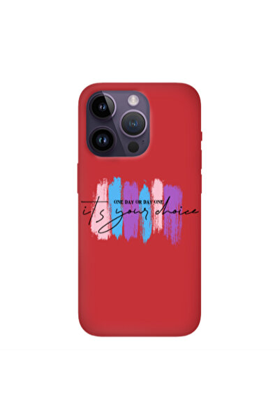 Other Apple iPhone 14 Pro Max One Day Or Day One Red Colored Silicone TPU Θήκη