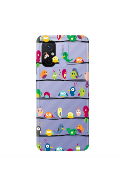 Other Xiaomi Redmi 12C birds Transparent Silicone TPU Θήκη