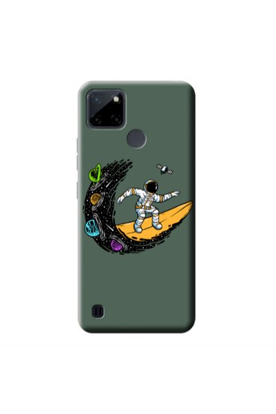 Other Realme C25Y Surf in space Dark Green Colored Silicone TPU Θήκη