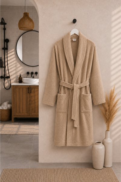 sternen glanz Angela Unisex Cotton Shawl Collar Adult Single Bathrobe