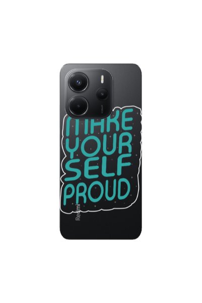 Other Xiaomi Redmi Note 14 Make Your Self Proud Transparent Silicone TPU Θήκη