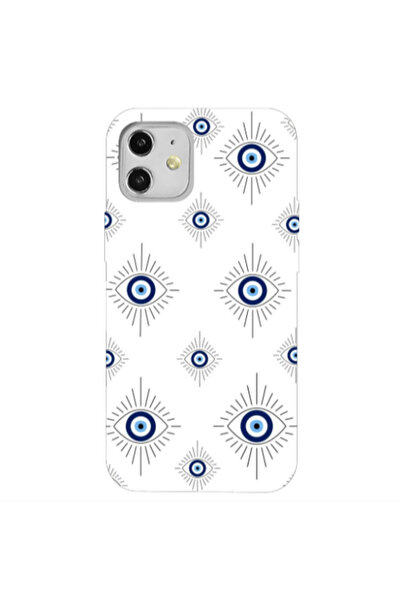 Other Apple iPhone 12 Bright eye Black Colored Silicone TPU Θήκη