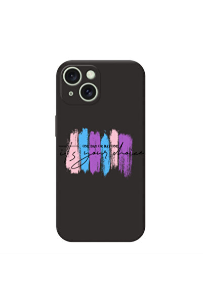 Other Apple iPhone 15 Plus One Day Or Day One Black Colored Silicone TPU Θήκη