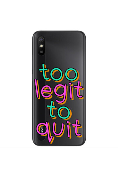 Other Xiaomi Redmi 9A Too Legit To Quit Transparent Silicone TPU Θήκη