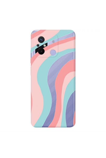 Other Xiaomi Redmi 12C Colored lines Transparent Silicone TPU Θήκη