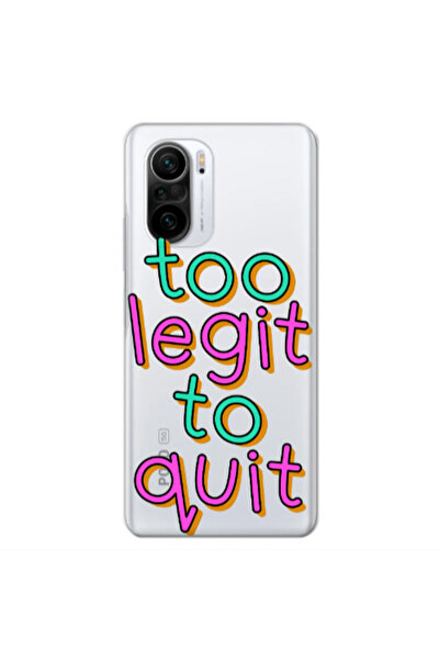Other Xiaomi Poco F3 Too Legit To Quit Transparent Silicone TPU Θήκη
