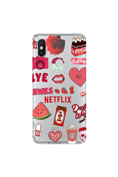 Other Xiaomi Redmi S2 pizza is my valentine Transparent Silicone TPU Θήκη