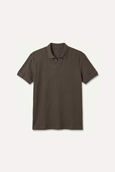 DeFacto Regular Fit Short Sleeve Polo Ecru T-Shirt I2488Ax26Hs
