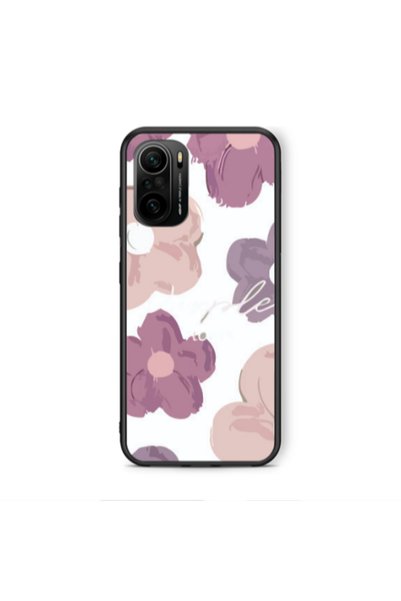 Other Xiaomi Poco F3 Flowers 2 Black Glossy Θήκη