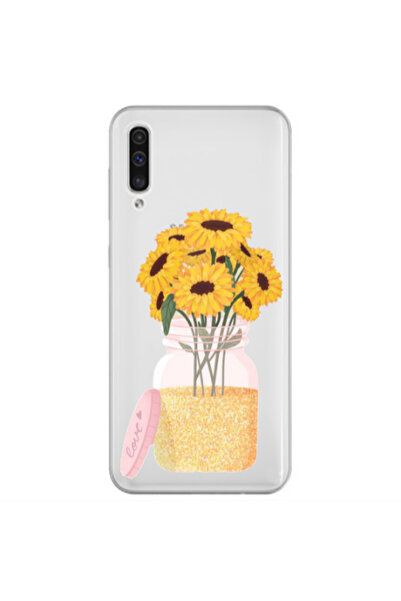 Other Samsung A70 Daisies Transparent Silicone TPU Θήκη