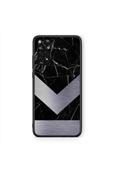 Other Xiaomi Redmi Note 11 Pro 5G Marble Arrow Down Black Glossy Θήκη