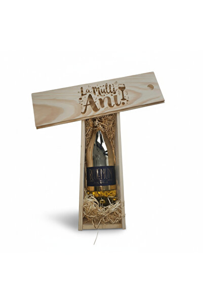 Blue Nun Pachet Cadou Vin Spumant Alb 24K Gold Premium 11% in Cutie de Lemn P...