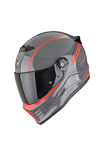 Scorpion Covert FX Danko Kapalı Motosiklet Kaskı Gri Kırmızı