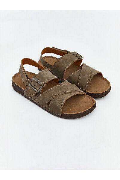 LC Waikiki Nevavm Suede Look Men's Sandals with a Difference
