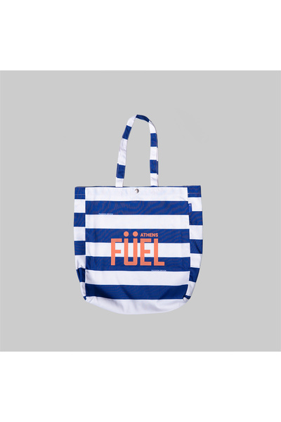 Fuel Τσάντα Tote «Ναυτικό Μπλε / Λευκές Ρίγες» Ενιαίο μέγεθος