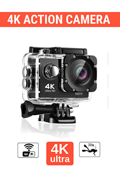 WUNİT Aksiyon Kamera 4K Ultra Hd 170 Derece Çekim Wifi Bağlantılı 4K Hd Kalite