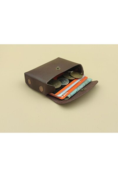Leather 1 Studio Portofel lucrat manual “Rivet Coin”