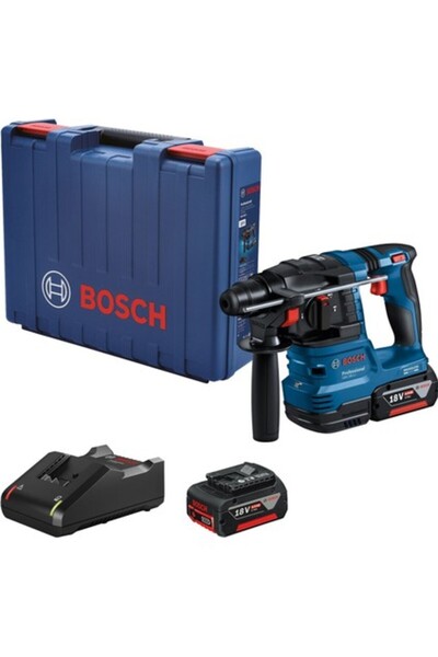 Bosch GBH 185-LI Akülü Kırıcı Delici Matkap SDS Plus 18V 2X 4 Ah Çift Akülü