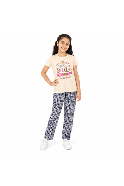 Generic Girls' Set T-Shirt and Pants Just Smile