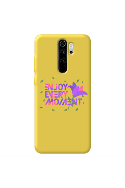 Other Xiaomi Redmi Note 8 Pro Enjoy Every Moment Yellow Colored Silicone TPU ...