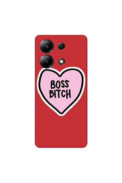 Other Xiaomi Redmi Note 13 4G Boss Bitch Red Colored Silicone TPU Θήκη