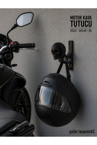 Çetin Tasarım43 Motor kask tutucu - kask aksesuar
