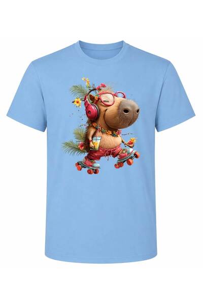 ROLY Unisex Cotton Capybara Print T-Shirt