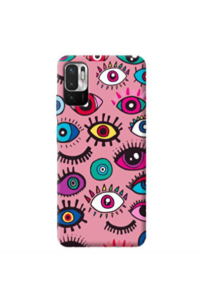 Other Xiaomi Redmi Note 10 Pro 5G Multiple eyes Pink Colored Silicone TPU Θήκη