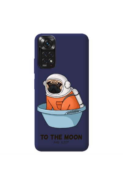 Other Xiaomi Redmi Note 11 4G To the moon Dark blue Colored Silicone TPU Θήκη