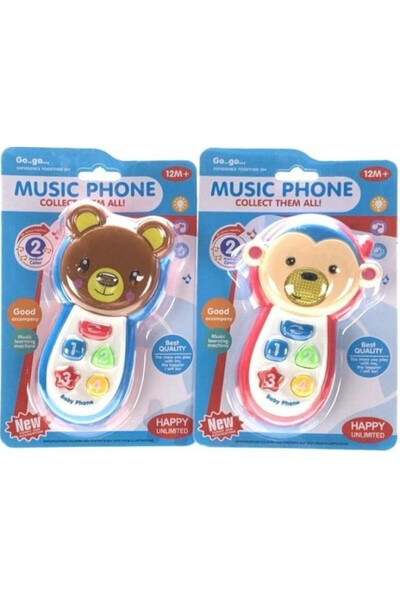 OEM Jucarie telefon muzical Merkpol, interactiv cu butoane si sunete, potrivi...