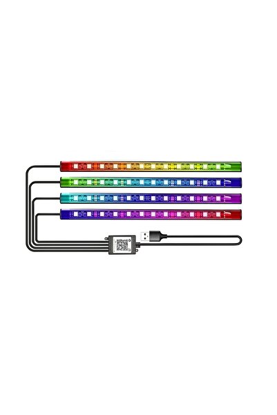 NEXTLY Kit de iluminare ambientală RGB LED inteligent pentru mașină, NEXTLY, ...
