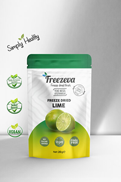 Freezeva Dondurularak Kurutulmuş Lime Dilimi 20 g | Freeze Dried Lime | Kokte...