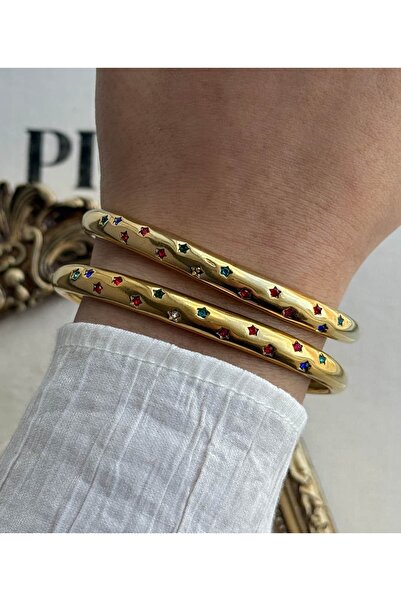 lumirajewel color star duo kelepçe | çelik
