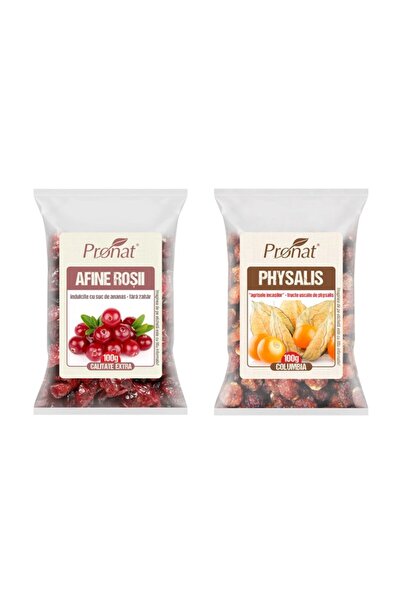Pronat Pachet Superfructe – Merisoare Uscate (Cranberry) 100g + Physalis Agri...