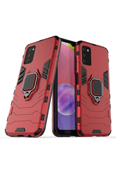 OEM Προστατευτική Πλαστική Κόκκινη Πίσω Θήκη (Galaxy A03s) Κωδικός: 01SAM2371