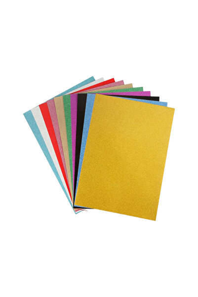 URBN Glitter Foam Board 50 x 70 cm Assorted and Single Color 10 sheets Pack