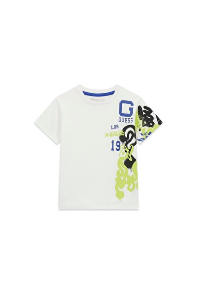 Guess Tricou băieți N6RI07K8HM4 Alb
