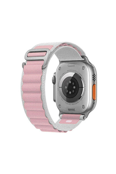 OEM Λουράκι Υφασμάτινο Ροζ (Apple Watch Series 10, 38/40/41/42mm)