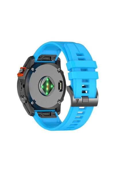 OEM Λουράκι Garmin Fenix 3 3hr 5x 6x 7x Plus Ταιριάζει σε όλα τα 26mm Γαλάζιο