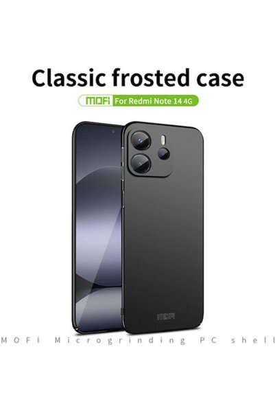 Mofi Μαύρη Ματ Πίσω Θήκη Σειράς για Redmi Note 14 4G