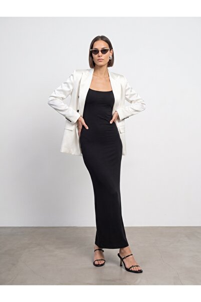 Dilvin 60813 Blazer Ceket-Beyaz
