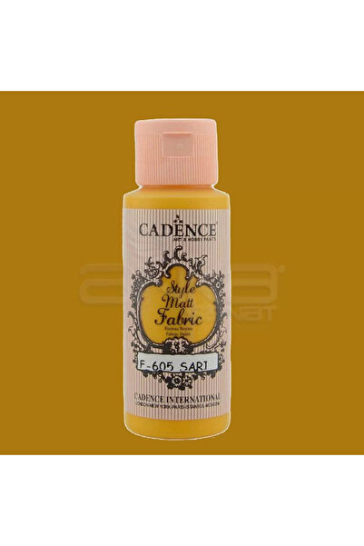 Cadence Style Matt Fabric Kumaş Boyası 59ml 605 Sarı