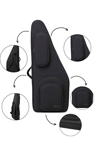 Erga Müzik Profesyonel Kanun Kılıfı Siyah Kaliteli Kumaş – %100 Su Geçirmez – 3 mm EVA + 1 cm Polietilen Köpük Destekli – Darbeye Dayanıklı
