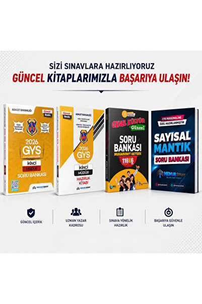 MemurSınav CTE İKİNCİ MÜDÜR GYS 4'LÜ SET