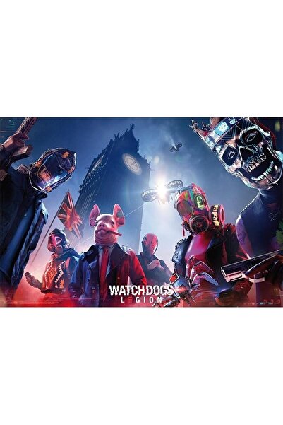 Watch Dogs 2 Плакат Watch Dog Keyart Legion, 61x91.5см