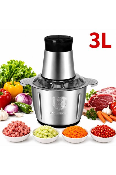 Food Tocator Blender Multifuncțional, 1000W, 3L, 4 Lame Curbate, 2 Viteze, Va...